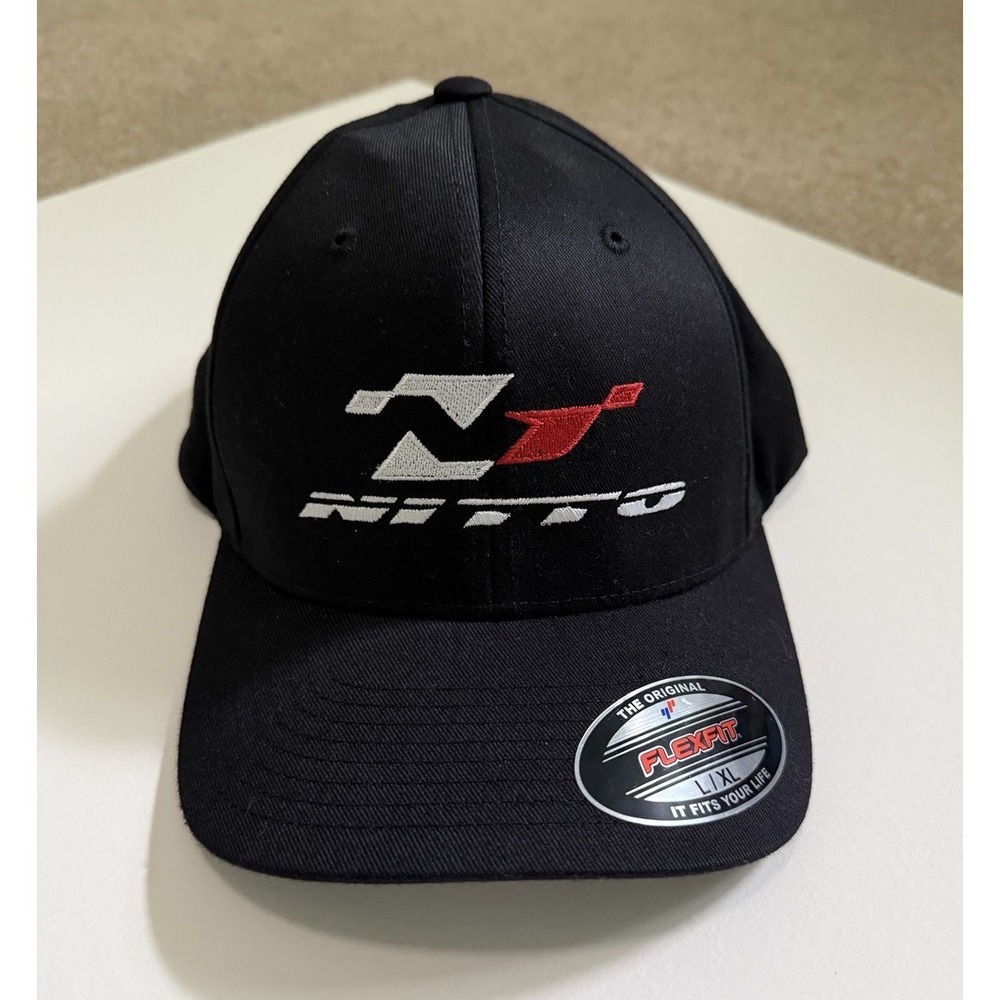 Nitto Tire Men's Red White Black Colorblock Baseball Cap Snapback One Size L/XL